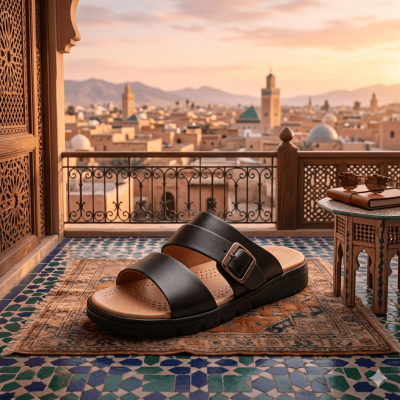 سندالة ميدكال مصنوعة من الجلد. 060